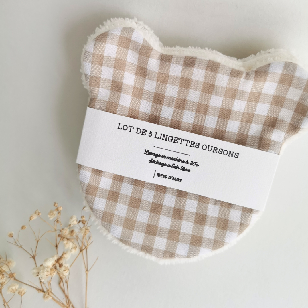LOT 3 LINGETTES OURSONS – Image 3